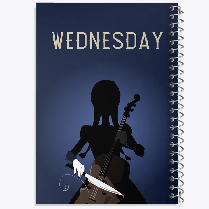 دفتر مشق 50 برگ خندالو طرح ونزدی (Wednesday) کد F2468