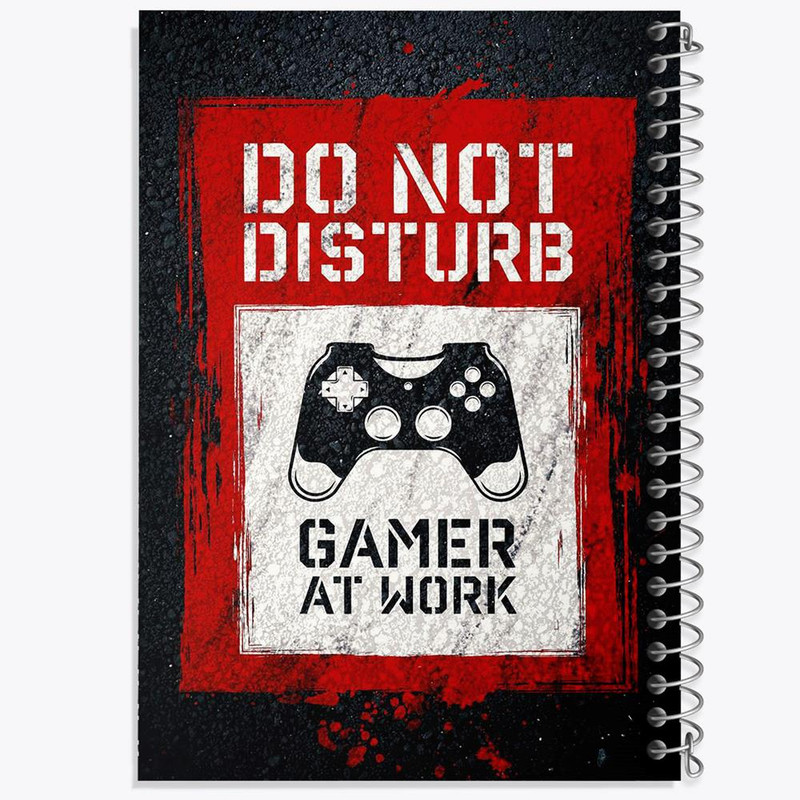 دفتر ژورنال نویسی 50 برگ خندالو مدل نقطه ای طرح گیمر Gamer کد 3895