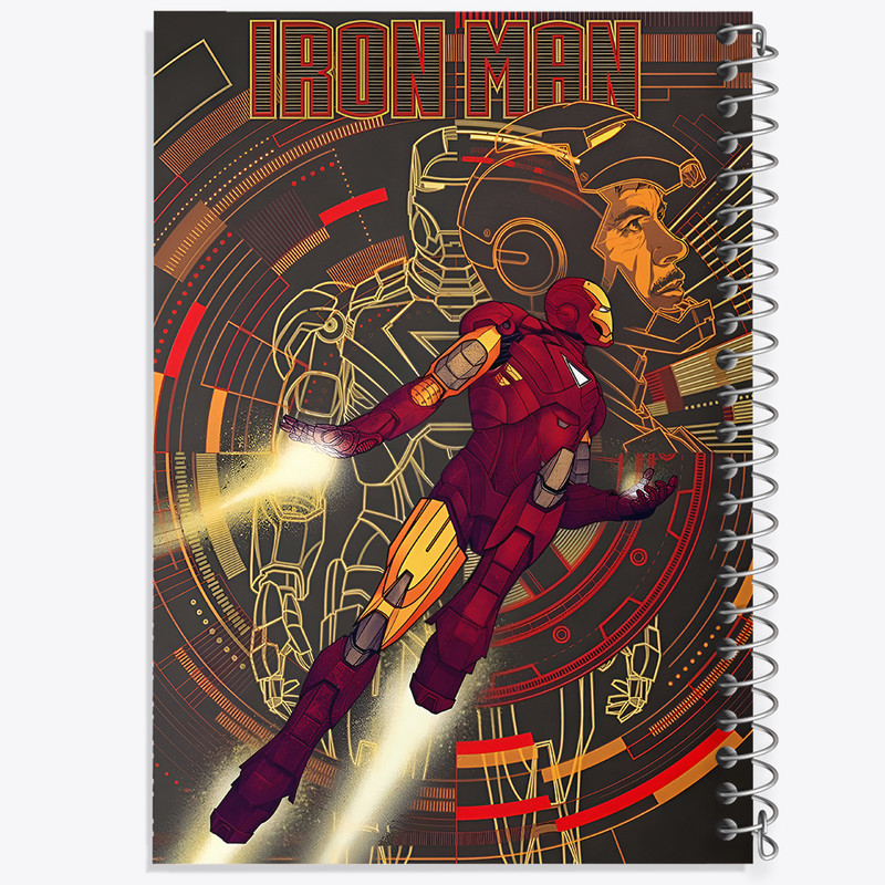 دفتر مشق 100 برگ خندالو طرح مرد آهنی مارول (Marvel) کد F10505