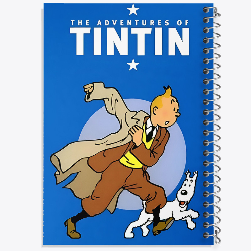 دفتر مشق 50 برگ خندالو طرح تن تن (Tintin) کد F10336