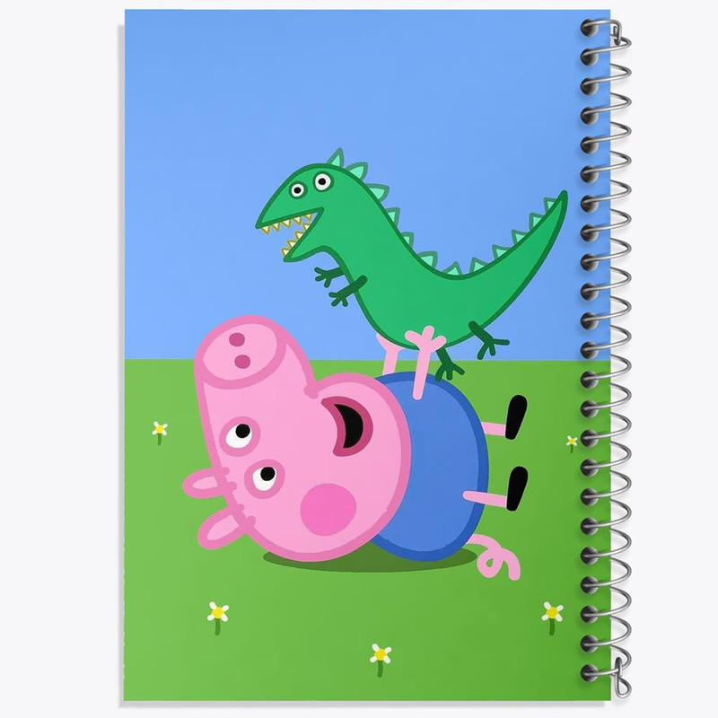 دفتر مشق 100 برگ خندالو طرح جورج انیمیشن پپا پیگ Peppa pig کد 22072