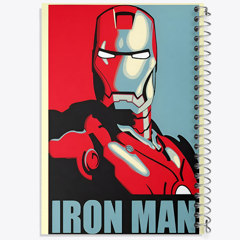 دفتر مشق 50 برگ خندالو طرح مرد آهنی مارول (Marvel) کد F6459