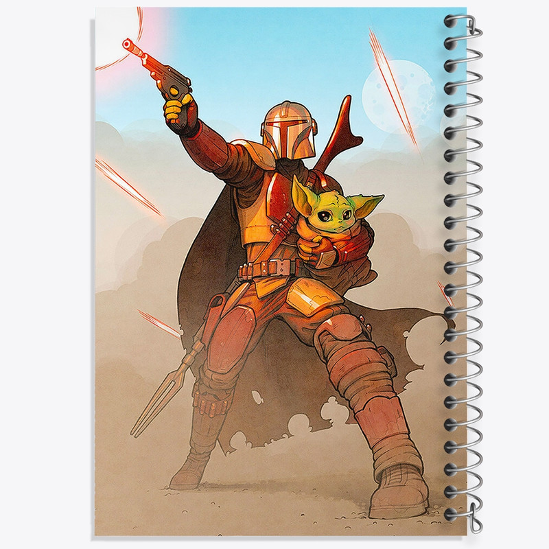 دفتر مشق 100 برگ خندالو طرح جنگ ستارگان (Star Wars) کد F214