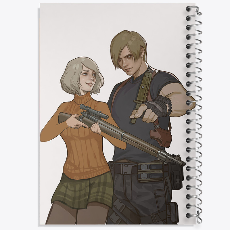 دفتر نقاشی 50 برگ خندالو طرح بازی رزیدنت اویل (Resident Evil) کد 31652