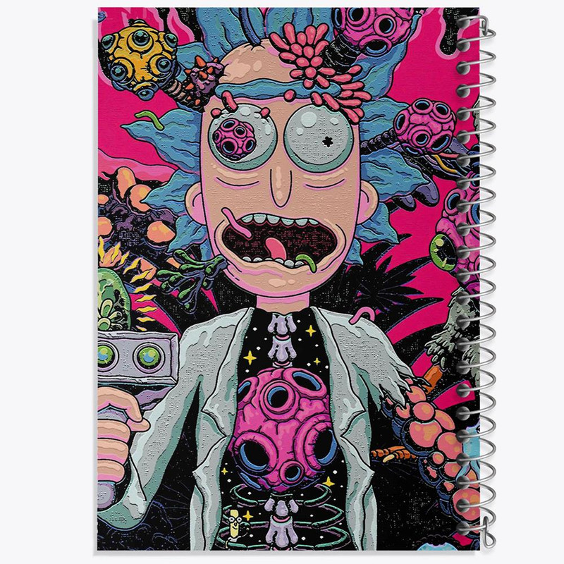 دفتر مشق 100 برگ خندالو طرح ریک و مورتی Rick and Morty کد 3213