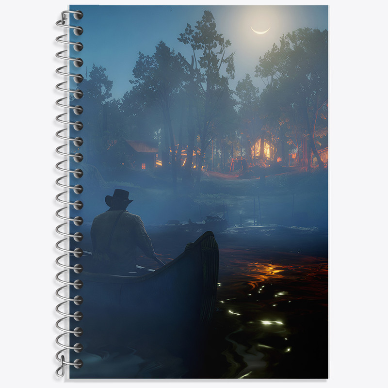 دفتر نت موسیقی 50 برگ خندالو طرح رد دد (Red Dead) کد N3452