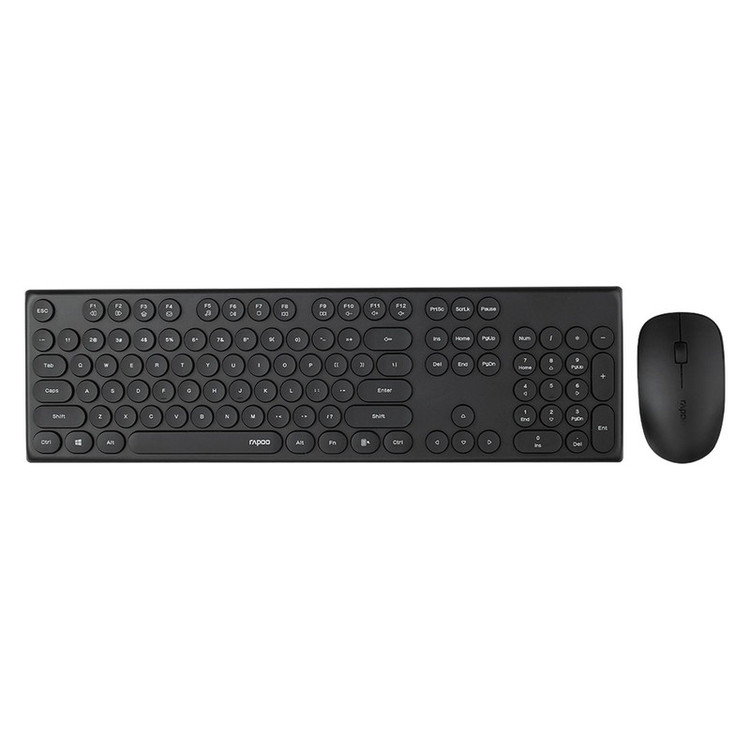 کیبورد و موس بی سیم رپو مدل X260، سوییچ ممبران، Full-Size