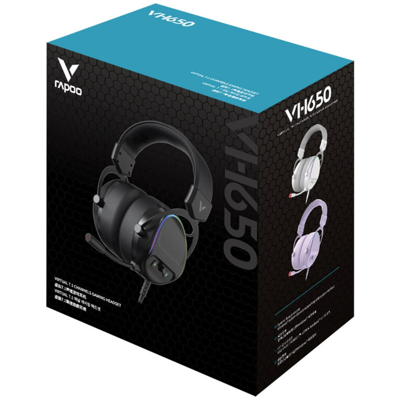 هدست مخصوص بازی رپو مدل VH650 RGB 7.1 Channel
