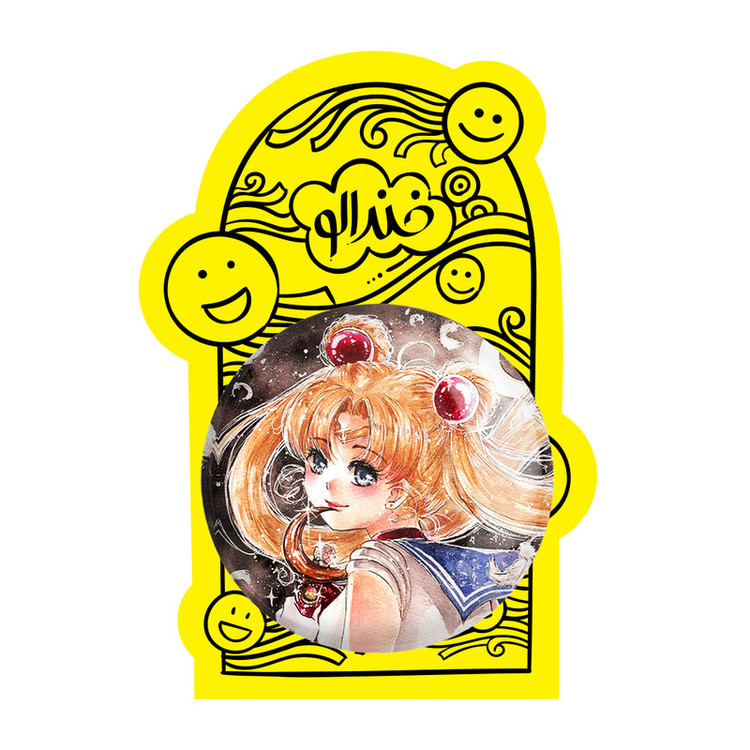 آینه جیبی خندالو مدل اوساگی تسوکینو انیمه سیلور مون Sailor Moon کد 17433
