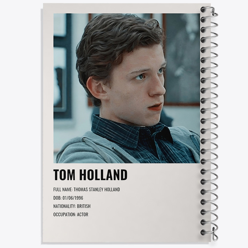 دفتر طراحی 50 برگ خندالو طرح تام هالند (Tom Holland) کد F13157