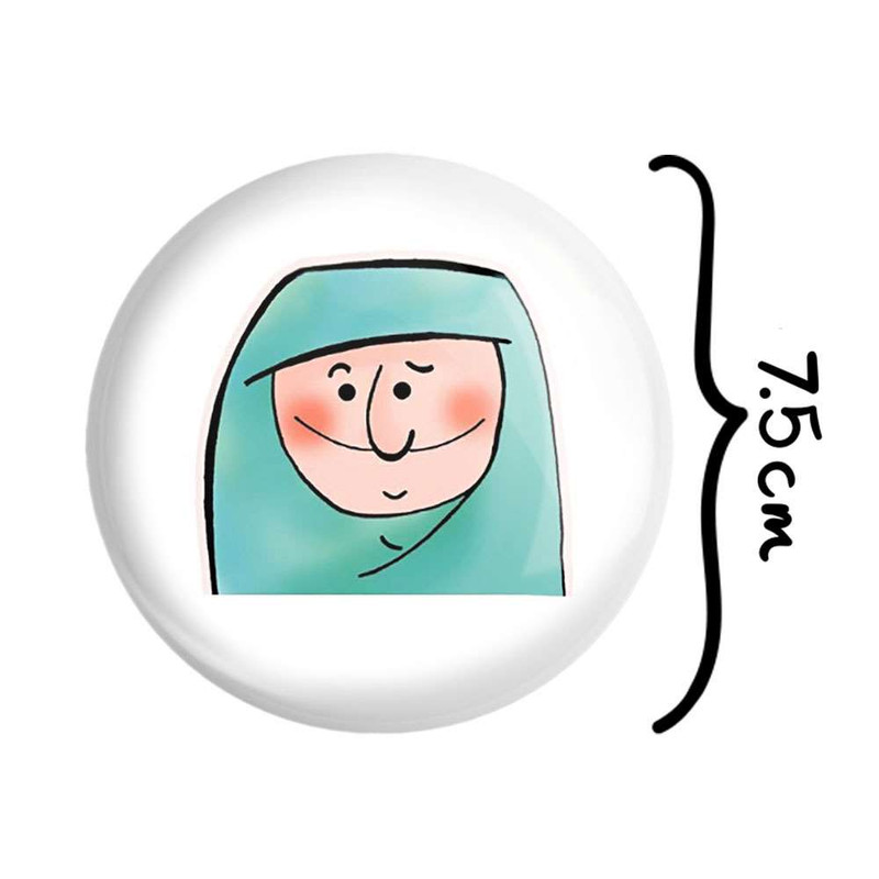 آینه جیبی خندالو مدل دختر کد 5997