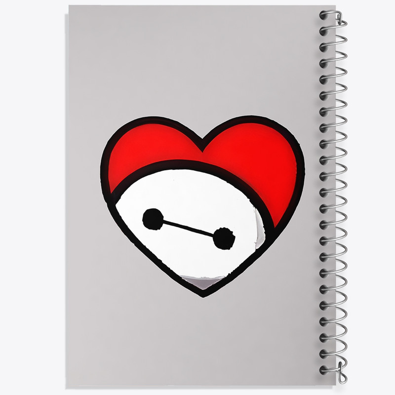 دفتر لیست خرید 50 برگ خندالو طرح بیمکس (Baymax) کد N6455