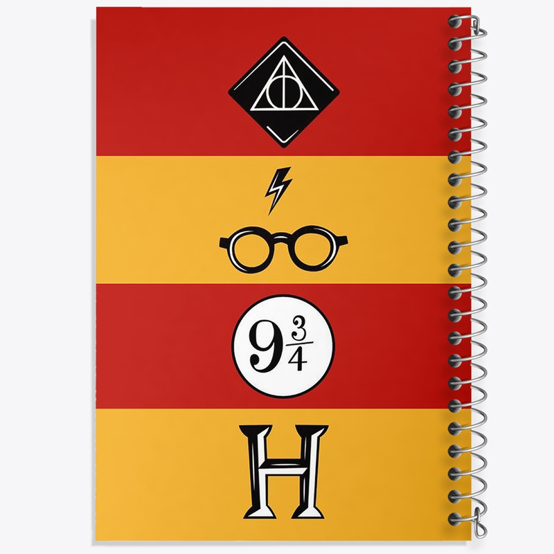 دفتر طراحی 50 برگ خندالو طرح هری پاتر (Harry Potter) کد N2101