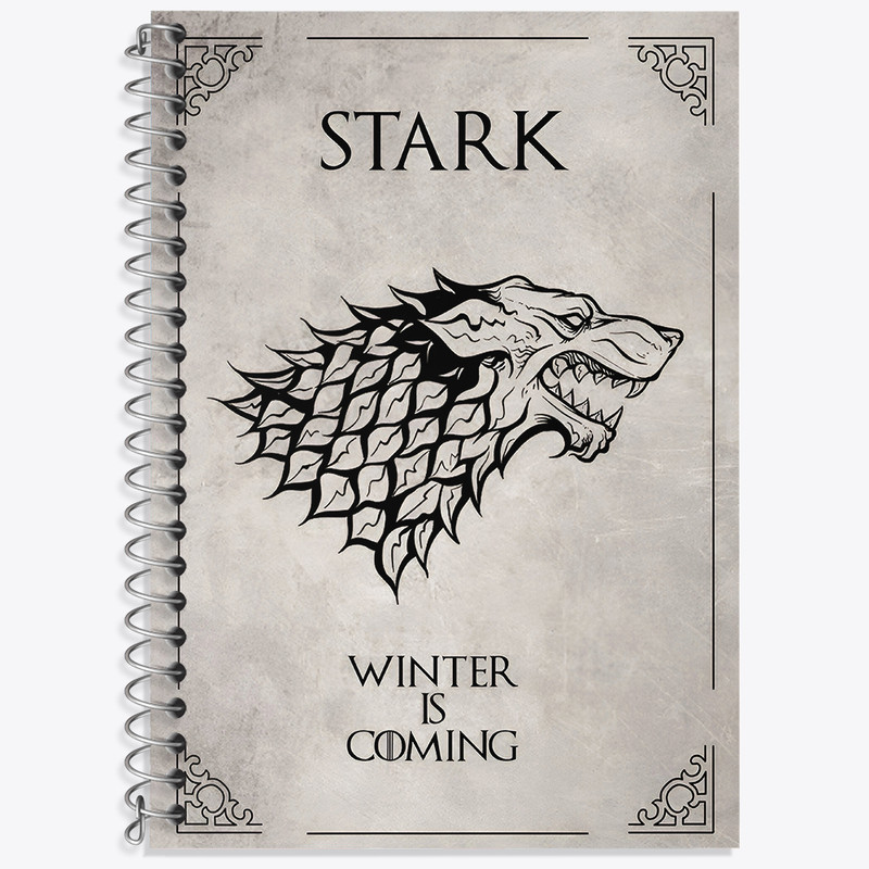دفتر زبان دوخط 50 برگ خندالو طرح گیم آف ترونز (Game of Thrones)  کد F4686