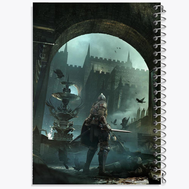 دفتر مشق 100 برگ خندالو طرح بازی ارواح شیطانی Demon's Souls کد 28670