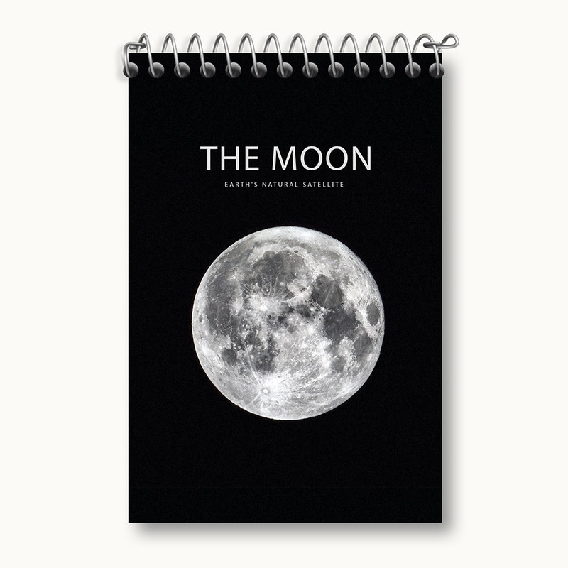 دفتر یادداشت 50 برگ خندالو مدل ماه (Moon) کد F1601