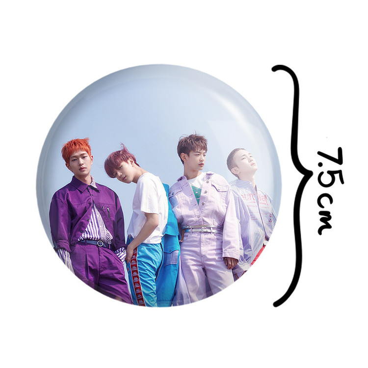 آینه جیبی خندالو طرح گروه شاینی Shinee مدل تاشو کد 12341