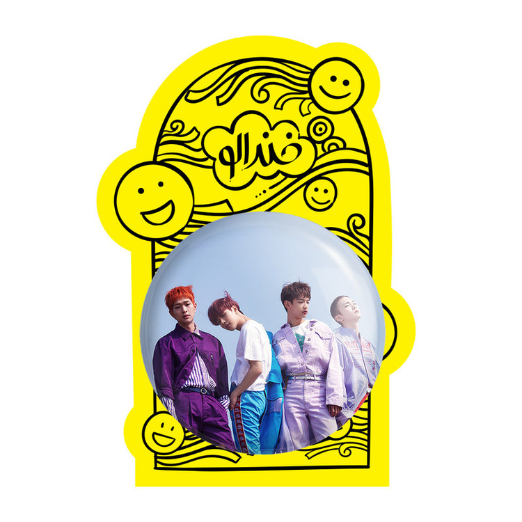 آینه جیبی خندالو طرح گروه شاینی Shinee مدل تاشو کد 12341
