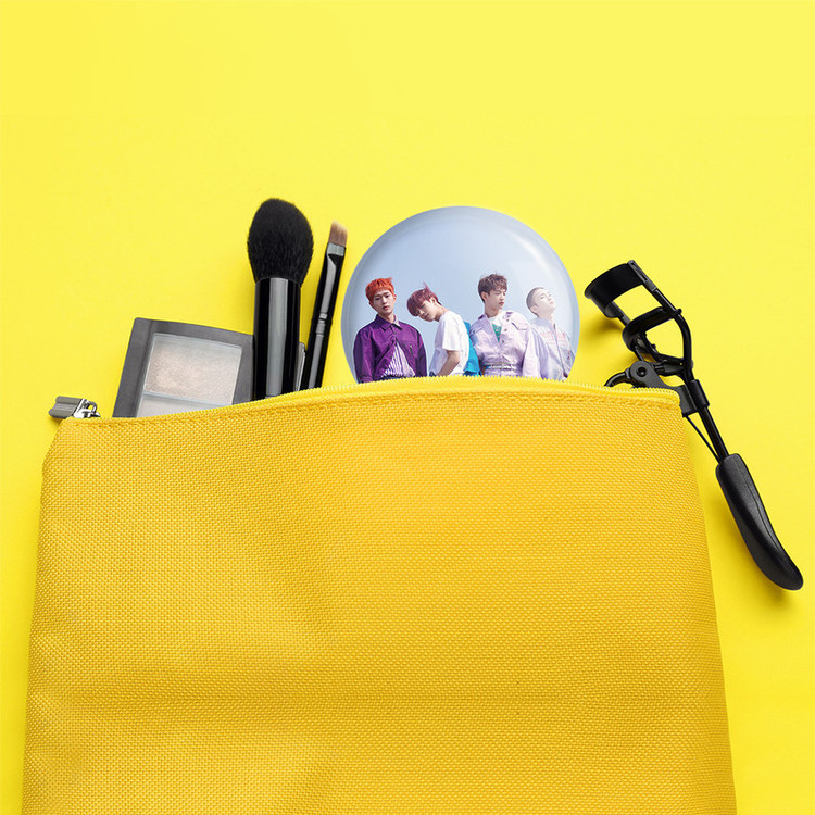 آینه جیبی خندالو طرح گروه شاینی Shinee مدل تاشو کد 12341