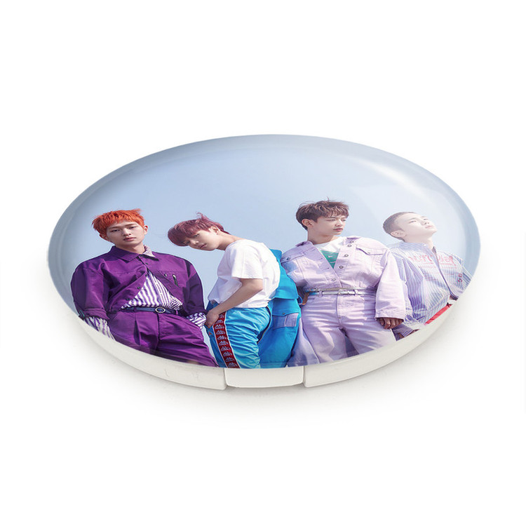 آینه جیبی خندالو طرح گروه شاینی Shinee مدل تاشو کد 12341