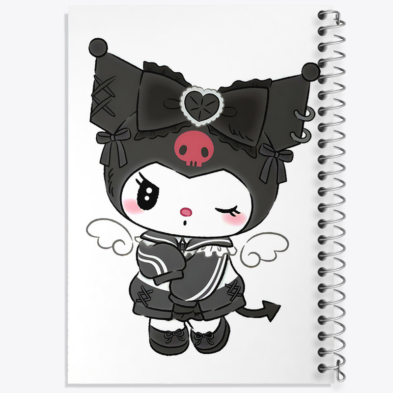 دفتر مشق 100 برگ خندالو طرح کرومی (Kuromi) کد N4794