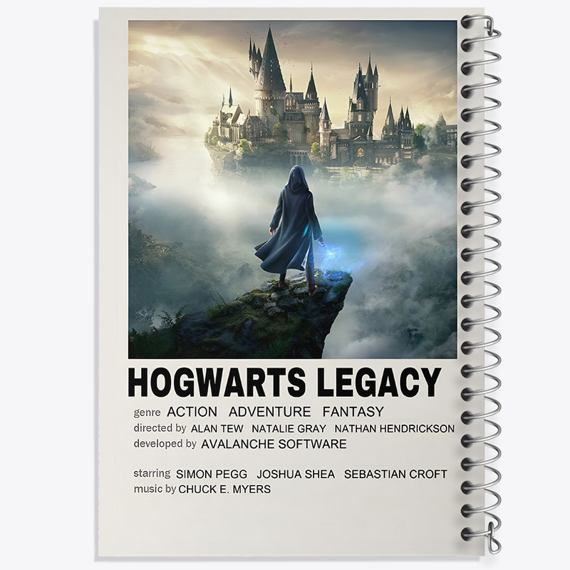 دفتر مشق 50 برگ خندالو طرح میراث هاگوارتز (Hogwarts Legacy) کد F13460