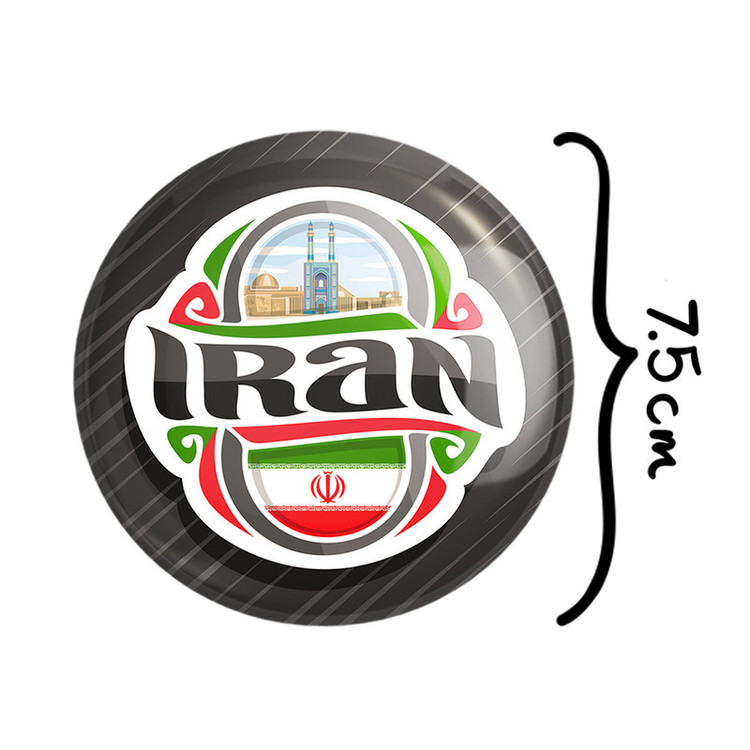 آینه جیبی خندالو طرح پرچم ایران مدل تاشو کد 20509