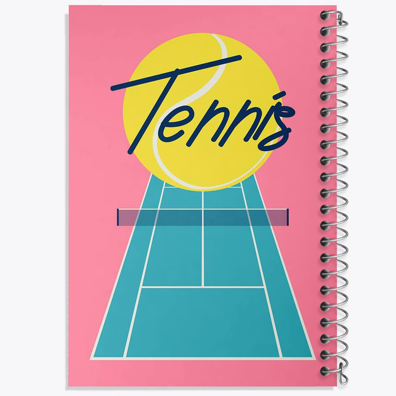 دفتر شطرنجی 50 برگ خندالو طرح تنیس Tennis کد 26613