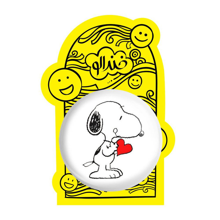 آینه جیبی خندالو مدل انیمیشن اسنوپی Snoopy کد 13884