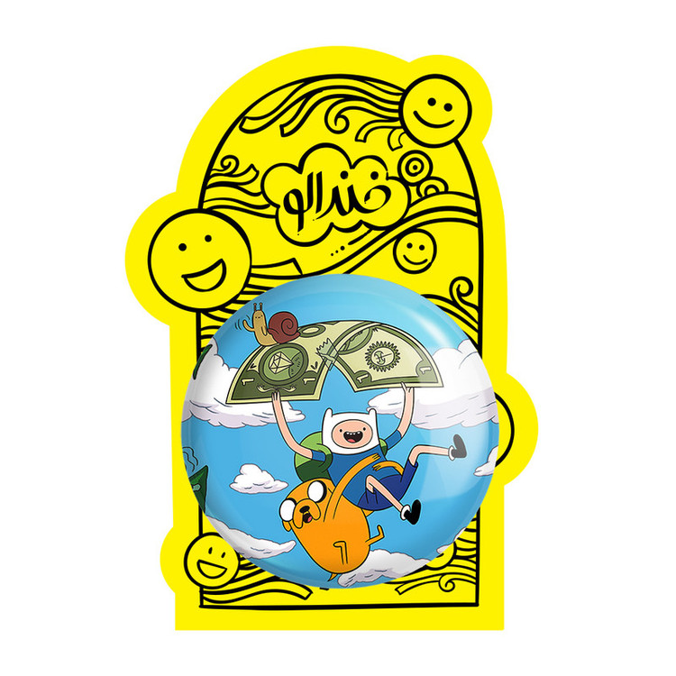 آینه جیبی خندالو مدل جیک و فین وقت ماجراجویی Adventure Time کد 20857