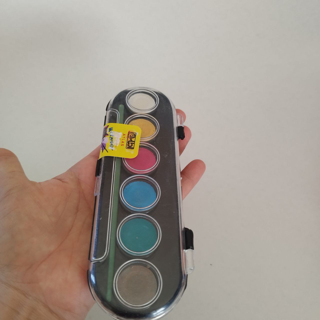 آبرنگ درجه یک شش رنگ اطلس(مناسب برای جوایز)