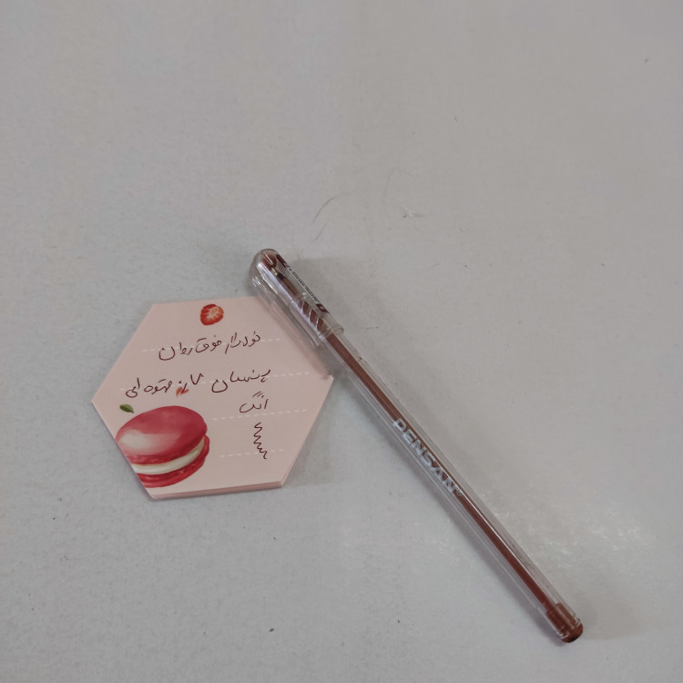 خودکار شیشه ای قهوه ای رنگ PENSAN سری MY-TECH با ضخامت نوک 0.7