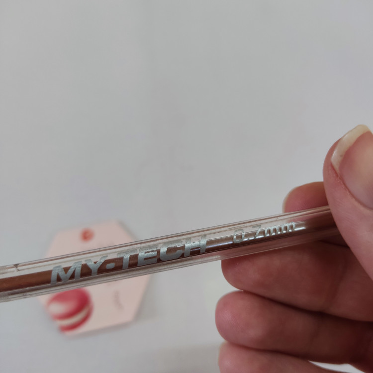 خودکار شیشه ای قهوه ای رنگ PENSAN سری MY-TECH با ضخامت نوک 0.7