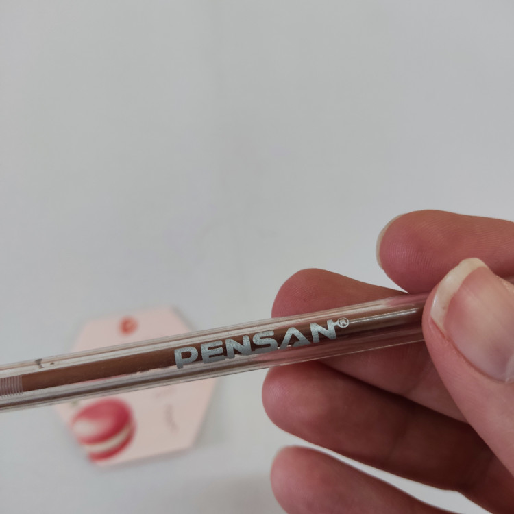 خودکار شیشه ای قهوه ای رنگ PENSAN سری MY-TECH با ضخامت نوک 0.7