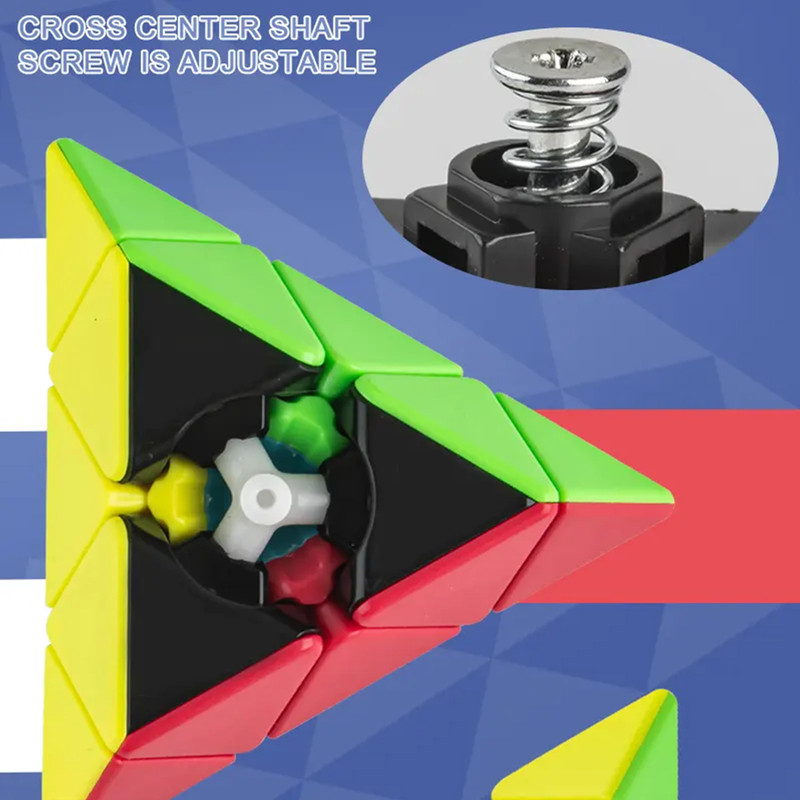 مکعب روبیک چی ای مدل هرم کای وای 33 QY Pyraminx Qiming S2