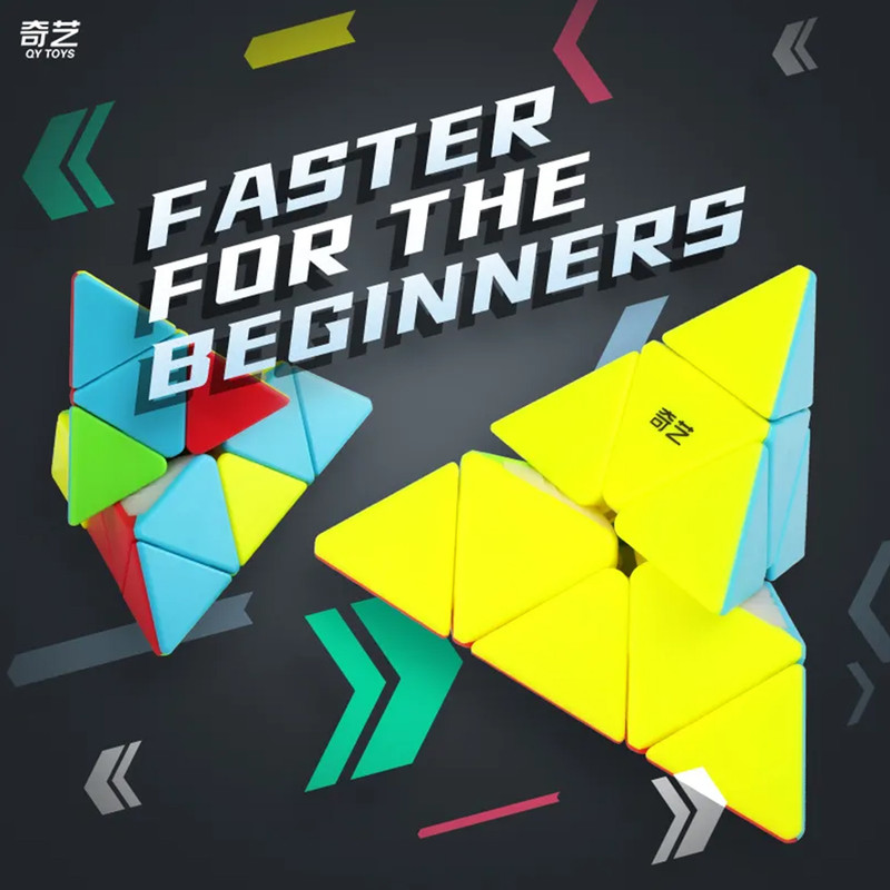 مکعب روبیک چی ای مدل هرم کای وای 33 QY Pyraminx Qiming S2