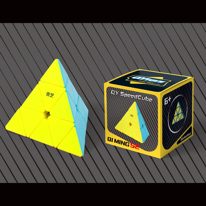 مکعب روبیک چی ای مدل هرم کای وای 33 QY Pyraminx Qiming S2