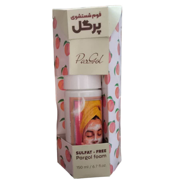 فوم شستوشوی صورت پرگل مدل R82 مناسب برای انواع پوست حجم 150 میلیلیتر