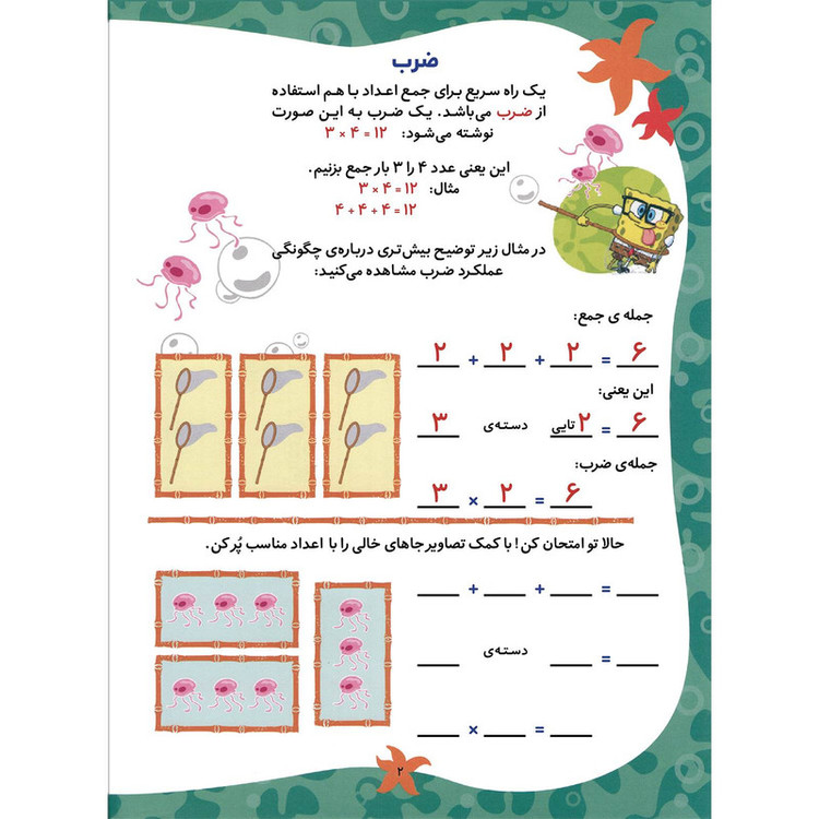 کتاب آموزش ضرب باب اسفنجی اثر استیفن هیلنبرگ انتشارات برف