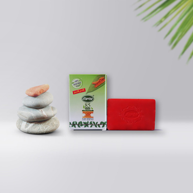 صابون شستشو پیاری مدل Ayurvedic سری زردچوبه وزن 75 گرم