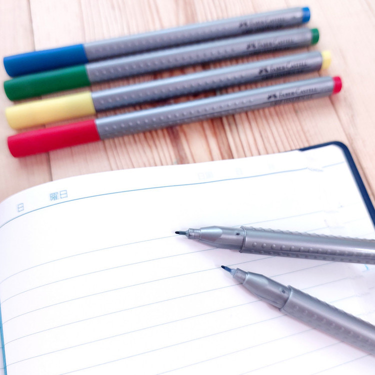 روان نویس فابر کاستل مدل Grip Fine Pen کد 04 بسته 3 عددی