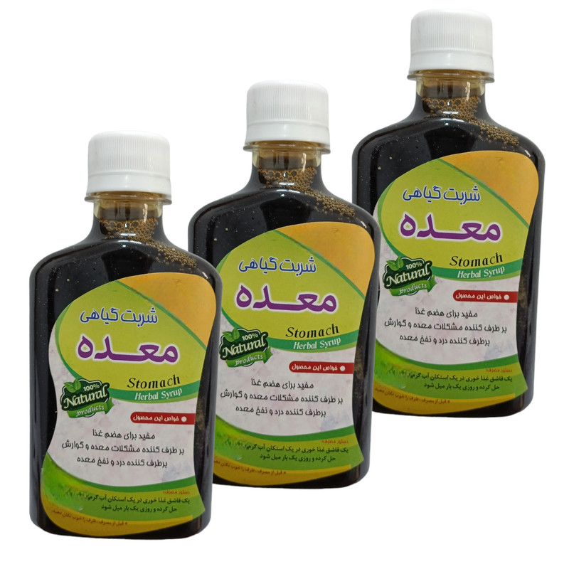 شربت گیاهی معده - 260 میلی لیتر بسته 3 عددی