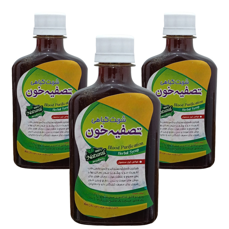 شربت گیاهی تصفیه خون جالینوس - 260 میلی لیتر بسته 3 عددی