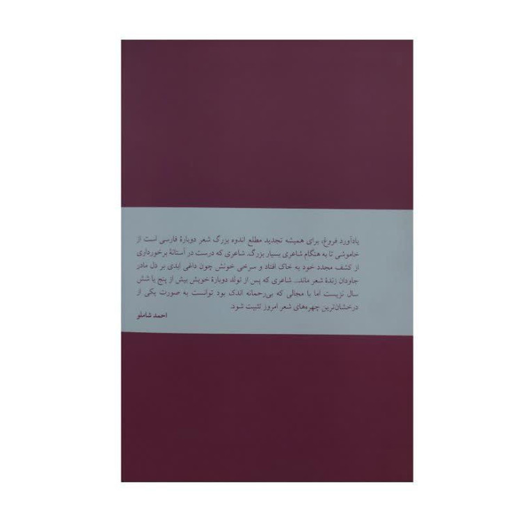کتاب پریشادخت شعر اثر محمود مشرف آزاد تهرانی نشر ثالث