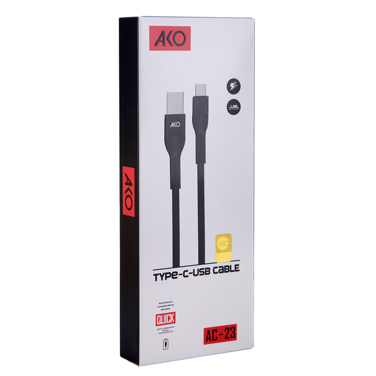 کابل تبدیل USB به USB-C اکو مدل AC-23 طول 1 متر