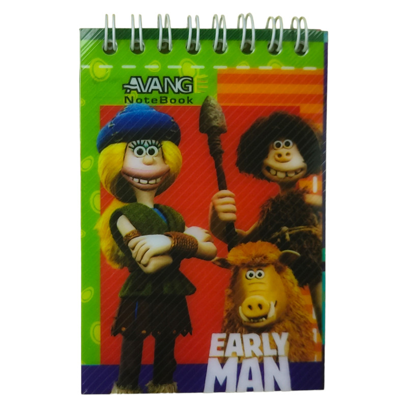 دفترچه یادداشت آونگ طرح early man کد 004