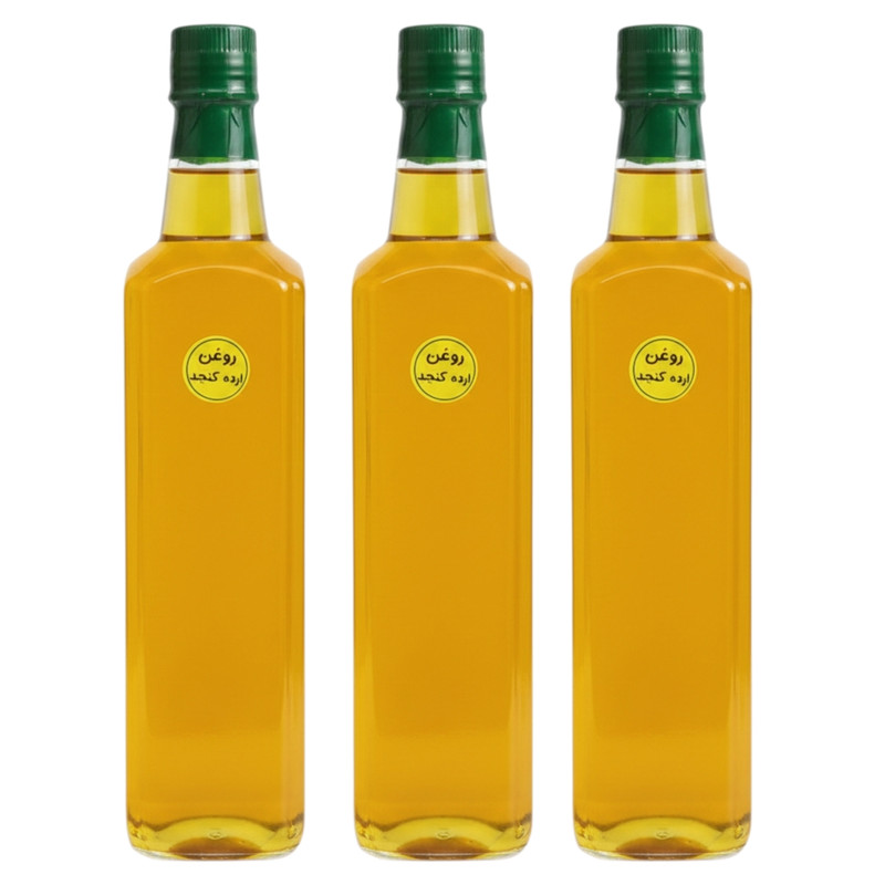 روغن ارده کنجد - 1 لیتر بسته 3 عددی