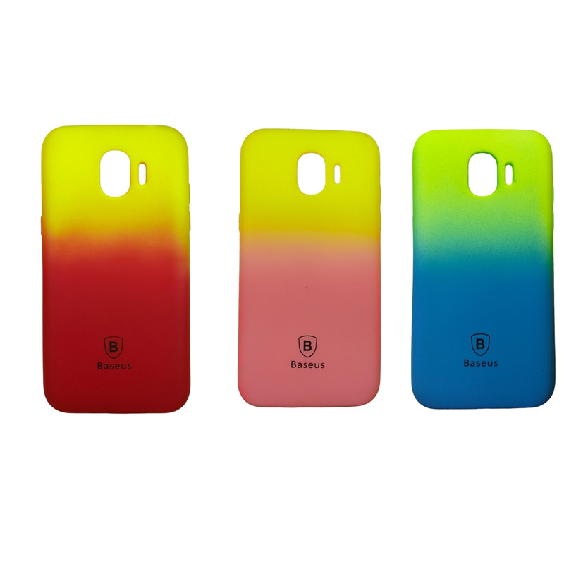 کاور باسئوس مدل 2color مناسب برای گوشی موبایل سامسونگ GALAXY Grand prime Pro / J2 Pro 2018 بسته 3 عددی