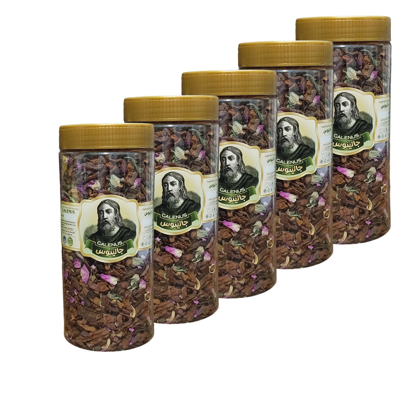 چای میوه ای طبیعی جالینوس - 250 گرم بسته 5 عددی
