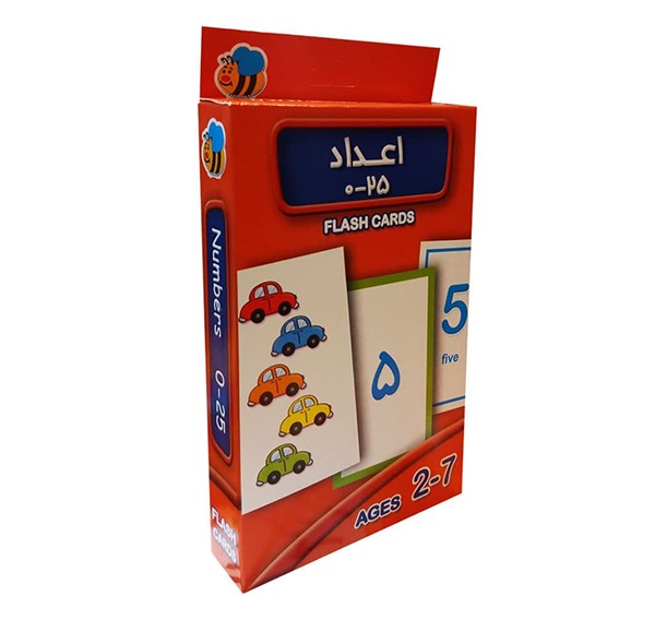 فلش کارت اعداد 0 تا 25